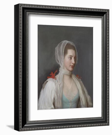 Portrait of Lady Charles Spencer-Jean-Etienne Liotard-Framed Giclee Print