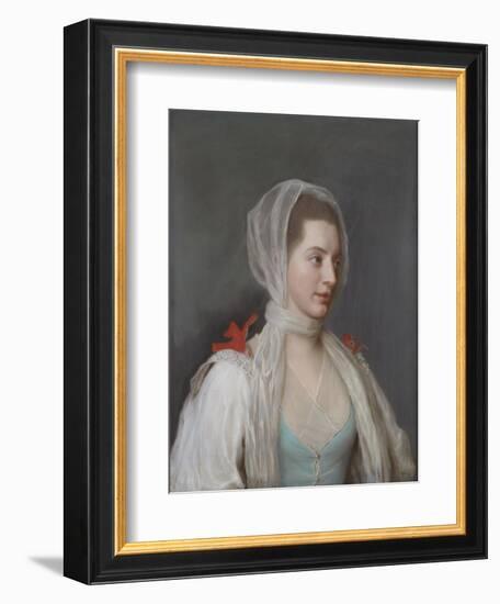 Portrait of Lady Charles Spencer-Jean-Etienne Liotard-Framed Giclee Print