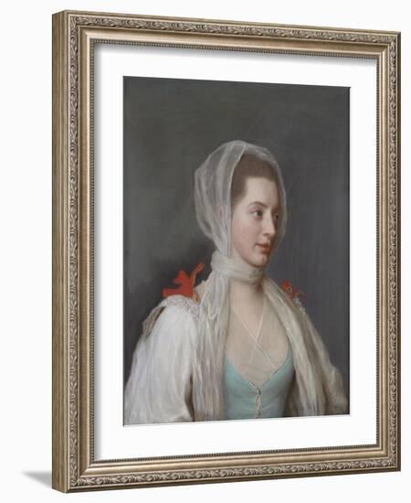 Portrait of Lady Charles Spencer-Jean-Etienne Liotard-Framed Giclee Print