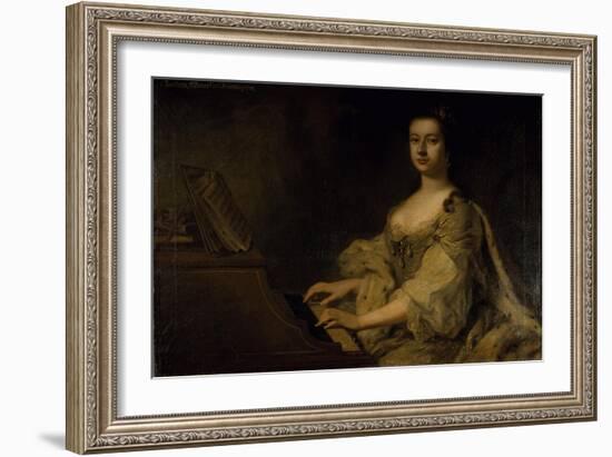 Portrait of Lady Charlotte Boyle, C.1748-George Knapton-Framed Giclee Print