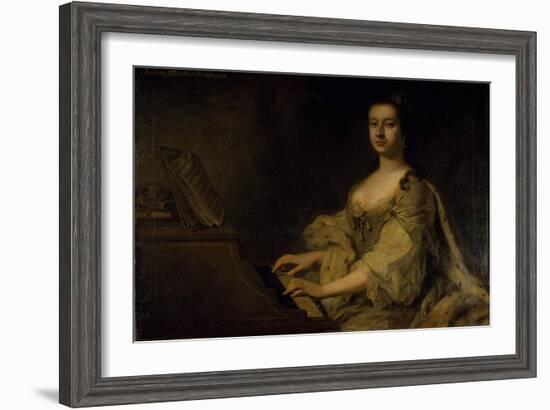 Portrait of Lady Charlotte Boyle, C.1748-George Knapton-Framed Giclee Print