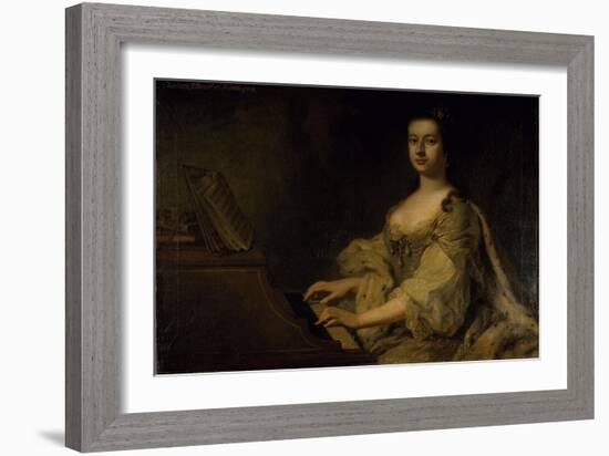 Portrait of Lady Charlotte Boyle, C.1748-George Knapton-Framed Giclee Print