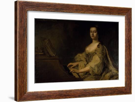 Portrait of Lady Charlotte Boyle, C.1748-George Knapton-Framed Giclee Print