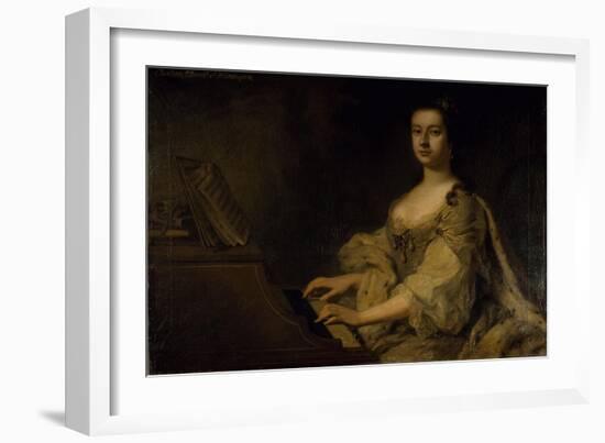 Portrait of Lady Charlotte Boyle, C.1748-George Knapton-Framed Giclee Print