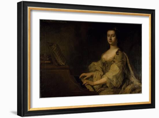 Portrait of Lady Charlotte Boyle, C.1748-George Knapton-Framed Giclee Print