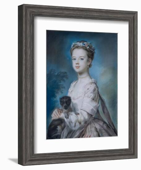 Portrait of Lady Charlotte Boyle-George Knapton-Framed Giclee Print