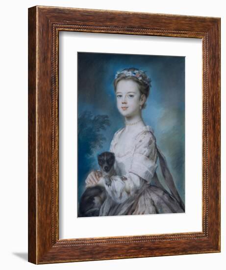 Portrait of Lady Charlotte Boyle-George Knapton-Framed Giclee Print