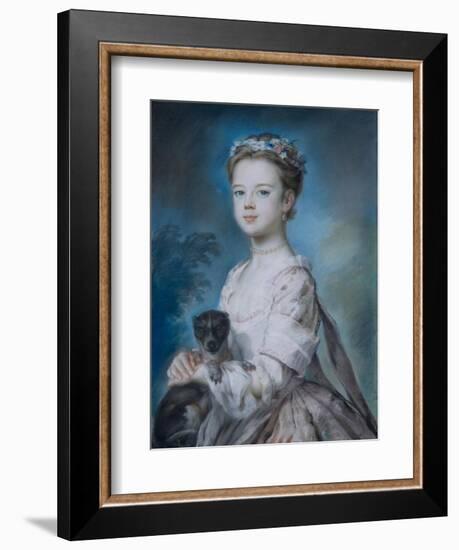 Portrait of Lady Charlotte Boyle-George Knapton-Framed Giclee Print