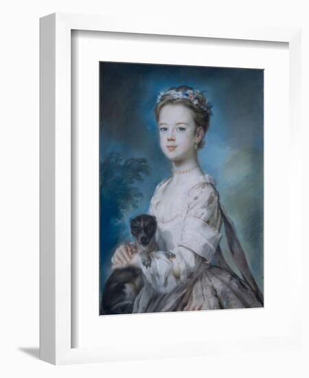 Portrait of Lady Charlotte Boyle-George Knapton-Framed Giclee Print