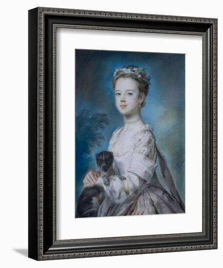 Portrait of Lady Charlotte Boyle-George Knapton-Framed Giclee Print