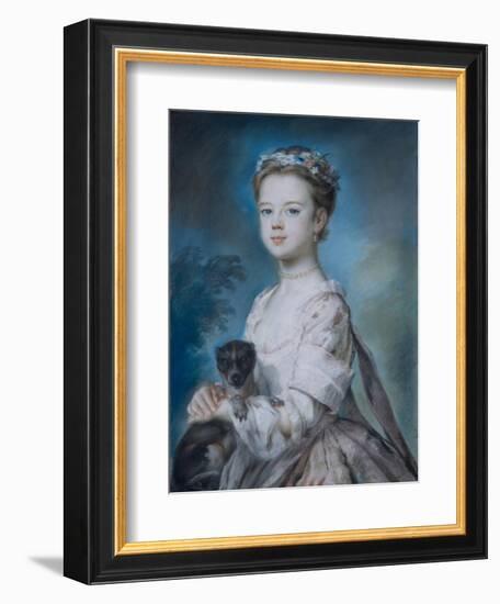 Portrait of Lady Charlotte Boyle-George Knapton-Framed Giclee Print