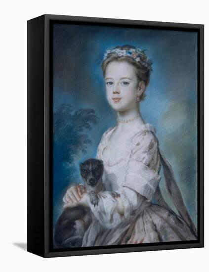 Portrait of Lady Charlotte Boyle-George Knapton-Framed Premier Image Canvas