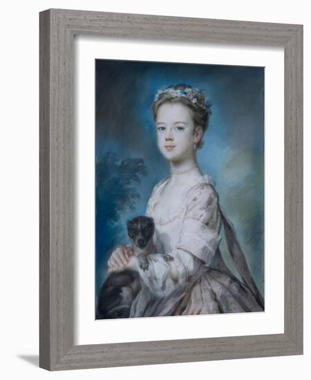 Portrait of Lady Charlotte Boyle-George Knapton-Framed Giclee Print