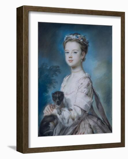 Portrait of Lady Charlotte Boyle-George Knapton-Framed Giclee Print