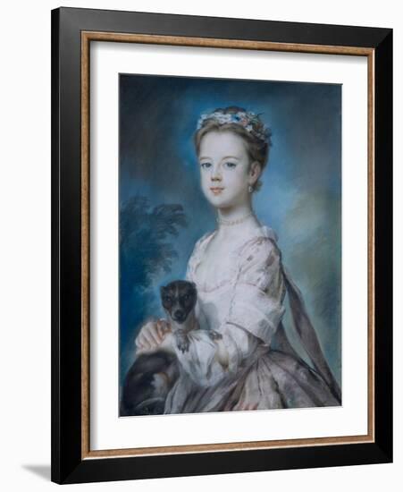 Portrait of Lady Charlotte Boyle-George Knapton-Framed Giclee Print