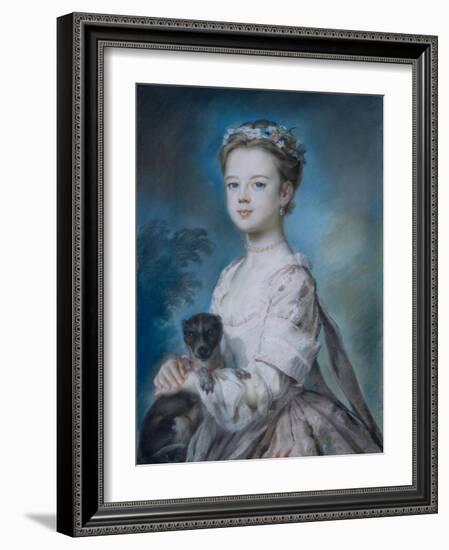 Portrait of Lady Charlotte Boyle-George Knapton-Framed Giclee Print