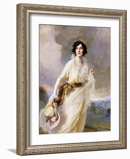 Portrait of Lady Crosfield, 1923-Philip Alexius De Laszlo-Framed Giclee Print