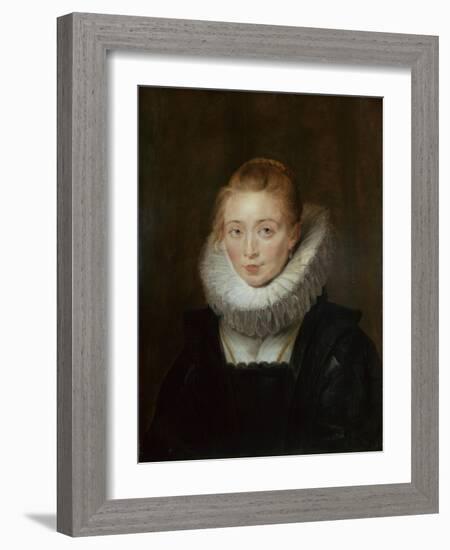 Portrait of Lady-In-Waiting to the Infanta Isabella, 1620d-Peter Paul Rubens-Framed Giclee Print