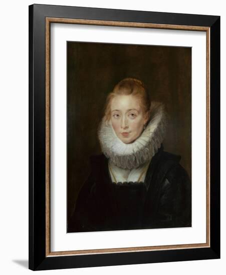 Portrait of Lady-In-Waiting to the Infanta Isabella, 1620d-Peter Paul Rubens-Framed Giclee Print