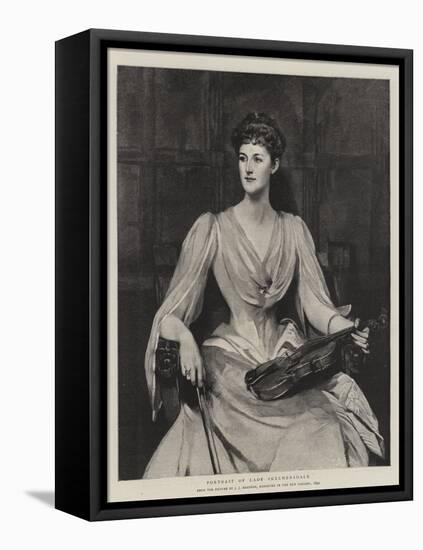 Portrait of Lady Skelmersdale-James Jebusa Shannon-Framed Premier Image Canvas