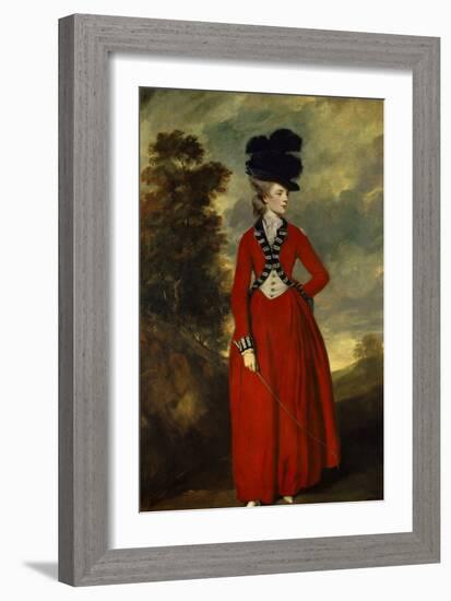 Portrait of Lady Worsley-Joshua Reynolds-Framed Premium Giclee Print