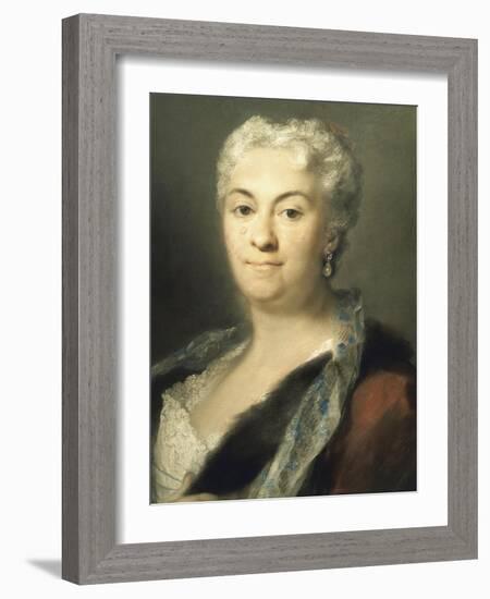 Portrait of Lady-Rosalba Carriera-Framed Giclee Print