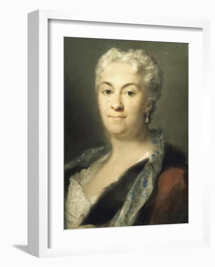 Portrait of Lady-Rosalba Carriera-Framed Giclee Print