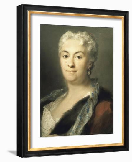 Portrait of Lady-Rosalba Carriera-Framed Giclee Print