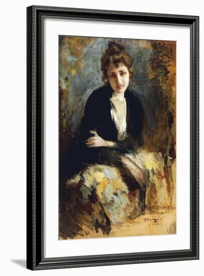 Portrait of Lady-Federico Quarenghi-Framed Giclee Print