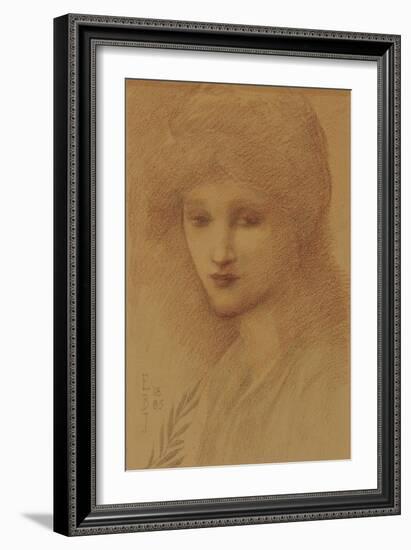 Portrait of Laura Lyttelton-Edward Burne-Jones-Framed Giclee Print