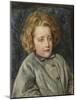 Portrait of Laura Theresa Epps (Lady Alma-Tadema) as a Child, 1860-John Brett-Mounted Giclee Print