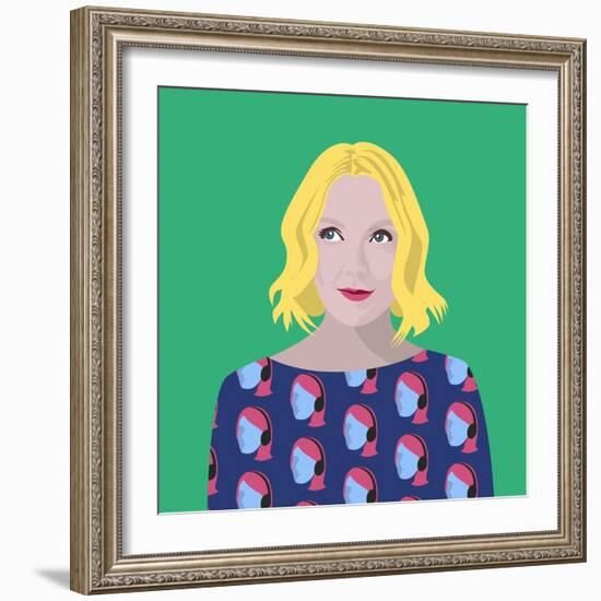 Portrait of Lauren Laverne-Claire Huntley-Framed Giclee Print