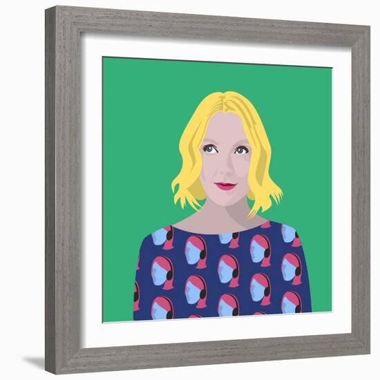 Portrait of Lauren Laverne-Claire Huntley-Framed Giclee Print