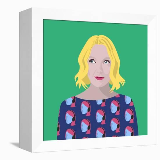 Portrait of Lauren Laverne-Claire Huntley-Framed Premier Image Canvas