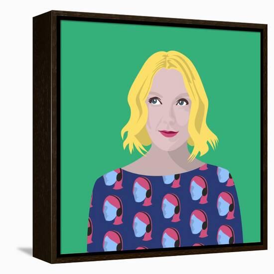 Portrait of Lauren Laverne-Claire Huntley-Framed Premier Image Canvas