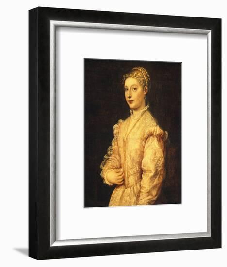 Portrait of Lavinia Vecellio or Young Woman-Titian (Tiziano Vecelli)-Framed Giclee Print