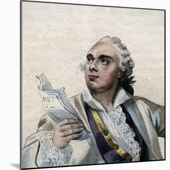 Portrait of Lekain (1729-1778), French actor-French School-Mounted Giclee Print