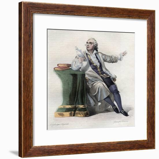 Portrait of Lekain (1729-1778), French actor-French School-Framed Giclee Print