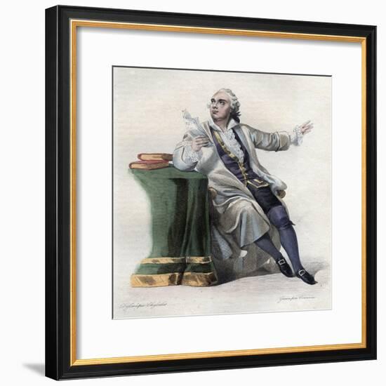 Portrait of Lekain (1729-1778), French actor-French School-Framed Giclee Print