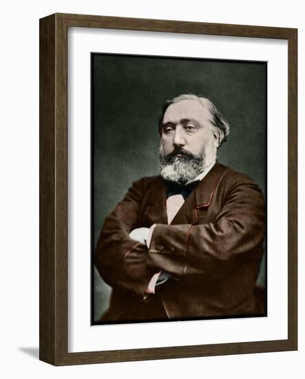 Portrait of Leon Gambetta (1838-1882), French statesman-French Photographer-Framed Giclee Print