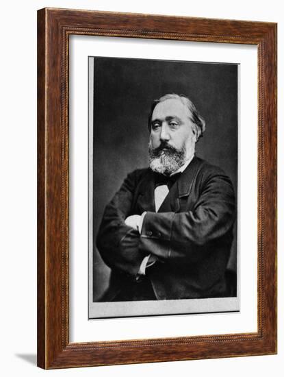 Portrait of Leon Gambetta (1838-1882), French statesman-French Photographer-Framed Giclee Print