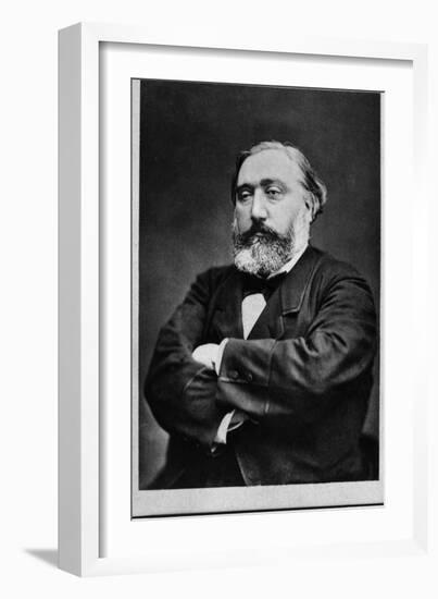 Portrait of Leon Gambetta (1838-1882), French statesman-French Photographer-Framed Giclee Print