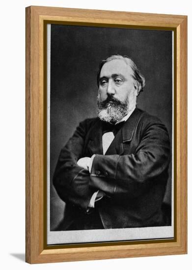 Portrait of Leon Gambetta (1838-1882), French statesman-French Photographer-Framed Premier Image Canvas