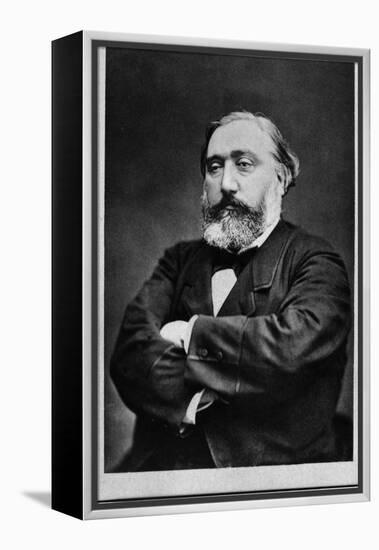 Portrait of Leon Gambetta (1838-1882), French statesman-French Photographer-Framed Premier Image Canvas