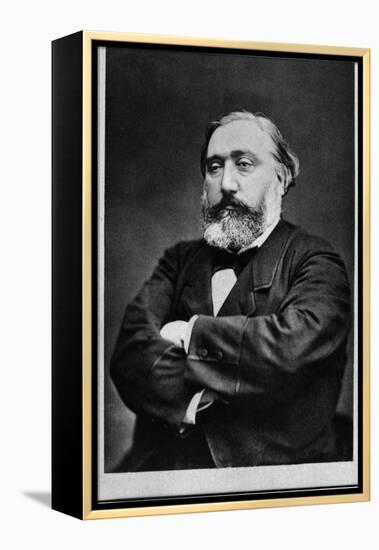 Portrait of Leon Gambetta (1838-1882), French statesman-French Photographer-Framed Premier Image Canvas