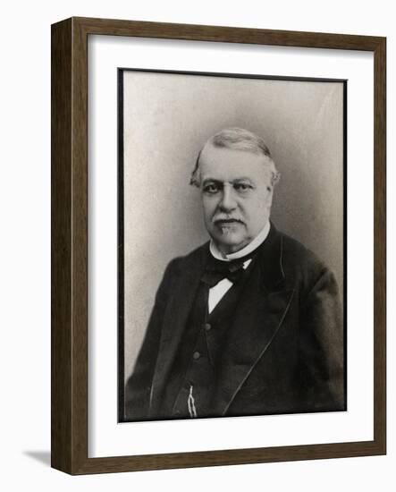 Portrait of Leon Say (1826-1896), French statesman and economist-French Photographer-Framed Giclee Print