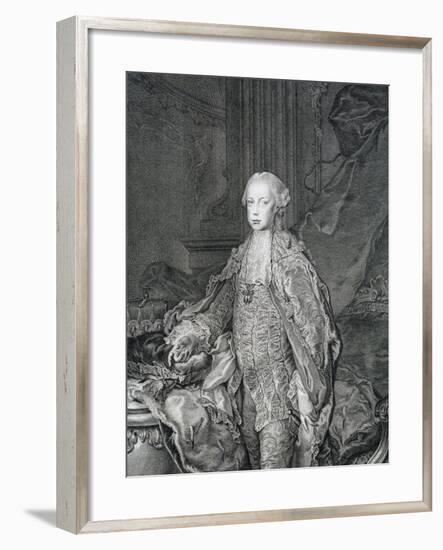 Portrait of Leopold II, Grand Duke of Tuscany-null-Framed Giclee Print