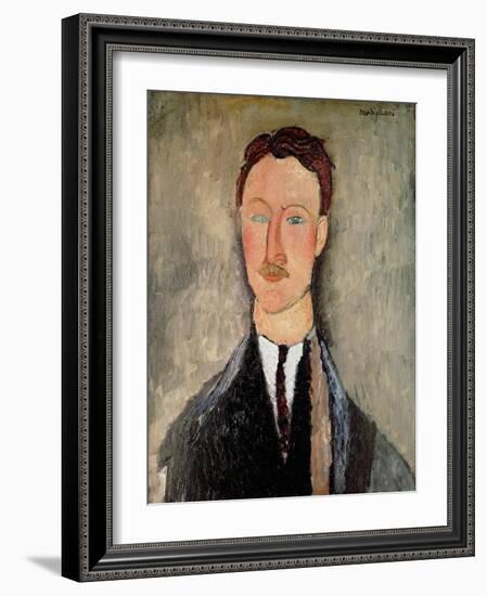 Portrait of Leopold Survage-Amedeo Modigliani-Framed Giclee Print