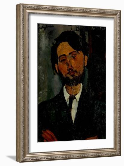 Portrait of Léopold Zborowski, 1916-Amedeo Modigliani-Framed Giclee Print