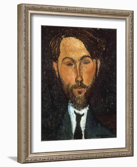 Portrait of Leopold Zborowski, 1917-Amedeo Modigliani-Framed Giclee Print